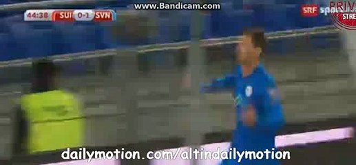 Novakovic Great Goal - Switzerland 0-1 Slovenia - EURO 2016 - 05.09.2015