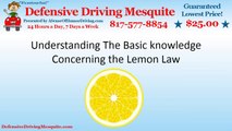 Understanding The Basic knowledge Concerning the Lemon Law