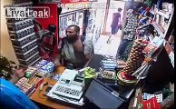 Drunk shoplifter gets owned