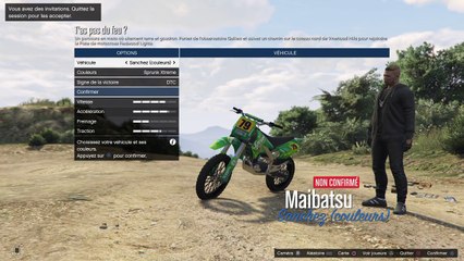 Je roule en motocross sur gta 5 en  HD