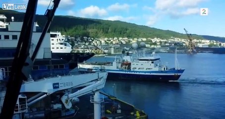 Seismic Boat Crashes into Cruise Ship
