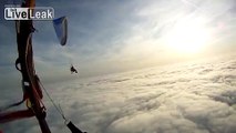 Fly above the clouds, Powered paraglider