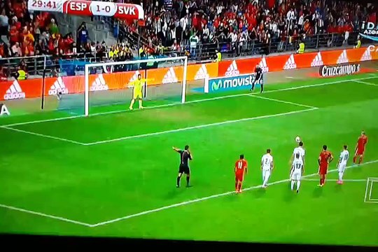 Spain vs Slovakia 2-0 Iniesta Goal Euro 2016