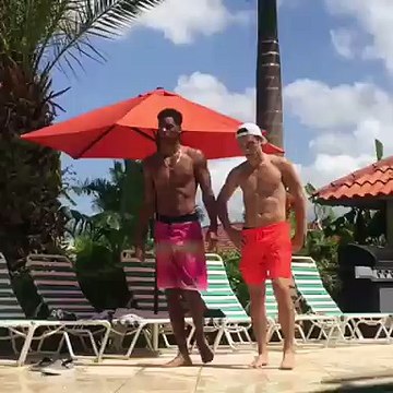 MelvinGregg Boys at the pool.... Kenny Holland, Anastasia Karanikolaou, Chantel Jeffries Childish