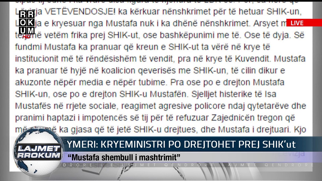 LAJMET QENDRORE (05. 09. 2015)
