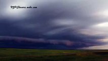 Dark Shelf Cloud Rolls Over Saskatchewan, Canada