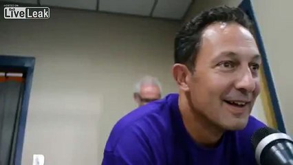 Myrtle Beach Pelicans general manager Receives Prostate Exam While Singing the 7th Inning Stretch