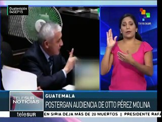 Guatemala: aplazan audiencia a Pérez Molina para el 8 de septiembre