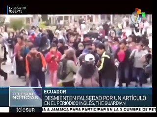 Rafael Correa cuestiona publicación en el diario #TheGuardian