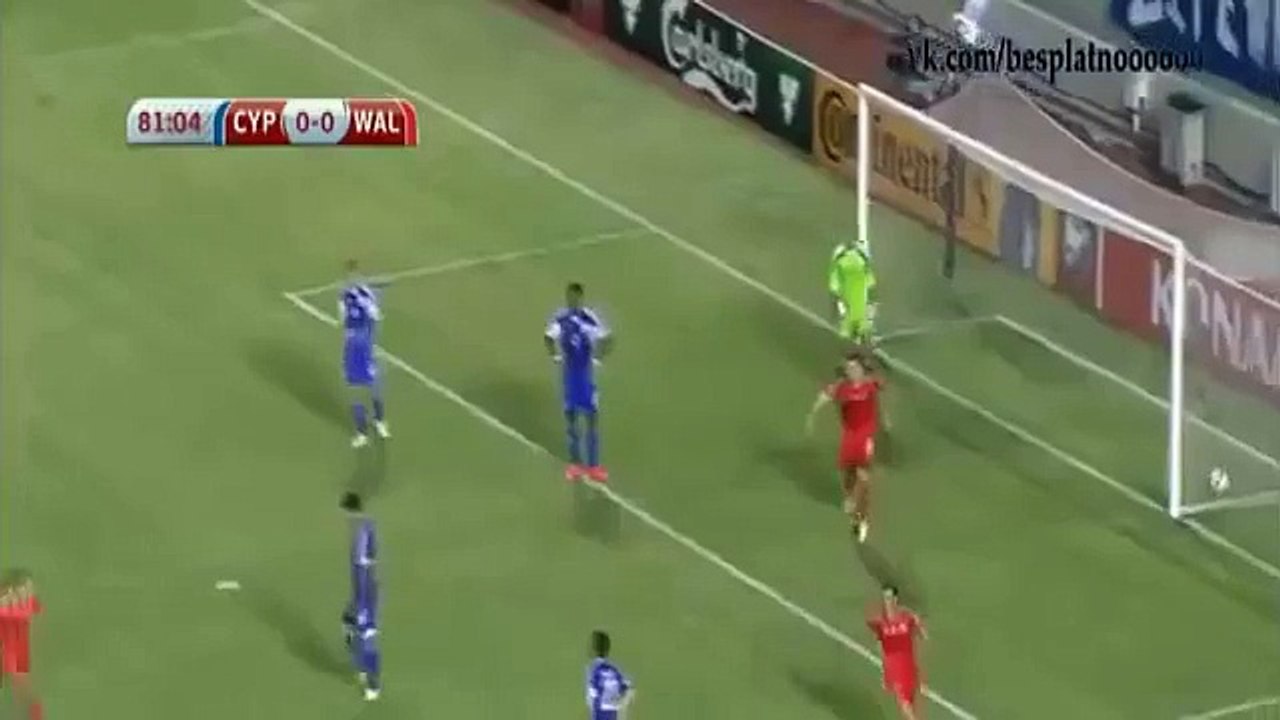 Gareth Bale Goal  Cyprus vs Wales 0 -1  Qualification EURO 2016
