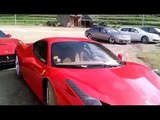 Supercars and luxury cars in countryside !