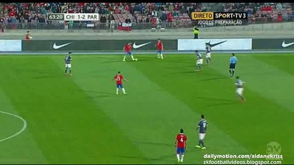 2-2 Felipe Gutiérrez Second Goal | Chile v. Paraguay - Friendly 05.09.2015 HD