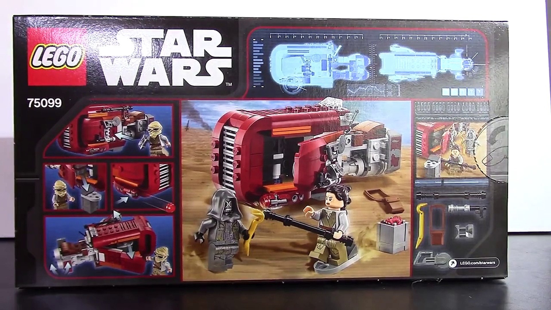 Lego Star Wars Set # 75099 Rey's Speeder Review the Force Awakens Episode 7  - video Dailymotion