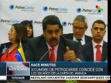 Maduro recuerda el legado de Hugo Chávez y Fidel Castro a Petrocaribe
