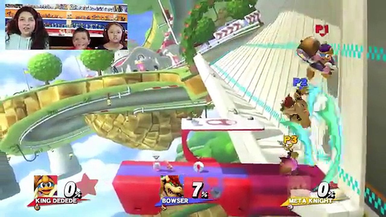 MOM vs. KIDS - Super Smash Bros 4 Wii U - SO STINKY! w- Wario Foe Battle (Part 3) FACE CAM