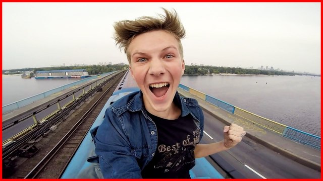 A ride on the roof of the metro train | Поездка на крыше метро
