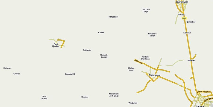 Highways, Lahore, Pakistan - Google Map Maker widescreen timelapse video [Full Episode]