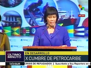 Portia Simpson-Miller destaca el papel de Hugo Chávez en Petrocaribe