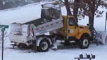 Snow Plow Gets Stuck in the Snow
