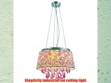 Modern Glass Shade Crystal Ceiling Light Pendant Lamp Lighting Chandelier