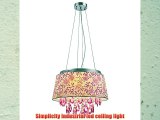 Modern Glass Shade Crystal Ceiling Light Pendant Lamp Lighting Chandelier