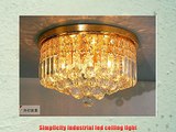 Modern Gold Crystal Ceiling Light Pendant Lamp Fixture Lighting Chandelier
