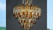 Modern Gold Crystal LED Ceiling Light Pendant Lamp Fixture Lighting Chandelier