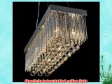 Modern Sliver Crystal Ceiling Light Pendant Lamp Fixture Lighting Chandelier