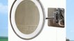 Oaks Lighting M90 Bathroom Oval Swing Arm Illuminated Vanity Mirror