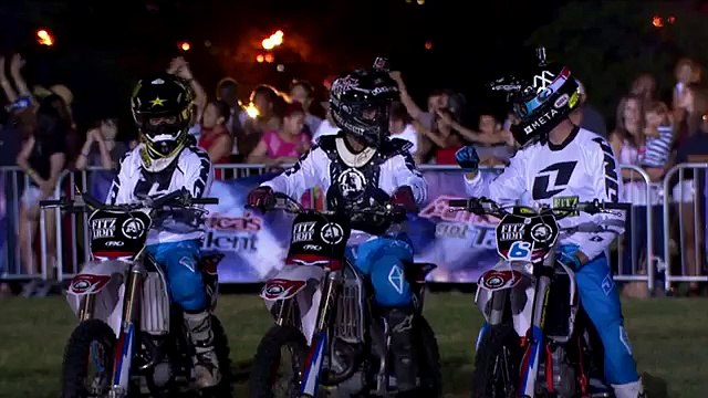 Metal Mulisha Fitz Army Risky Moto X Jumps Above NYC Americas Got Talent 2015