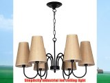 Vintage Brown 6 ways Cafe Bar DIY Ceiling Lamp Pendant Lighting Bulb Home Decor