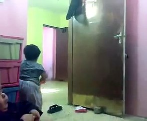 Funny Big cute Baby Arab Fighting