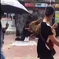 Abusive man force feeds camel plastic bottles