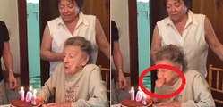 Grandma Blows Out More Than Her Birthday Candles