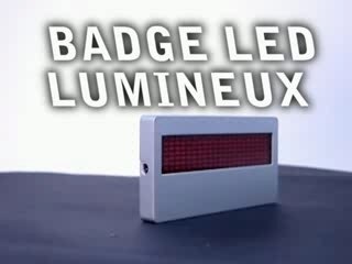 Badge LED Lumineux