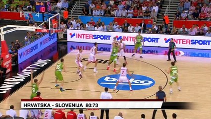 Hrvatska - Slovenija 80-73, izvješće (EP), 05.09.2015. HD