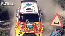 Spectacular crash in Rally of Catalunya
