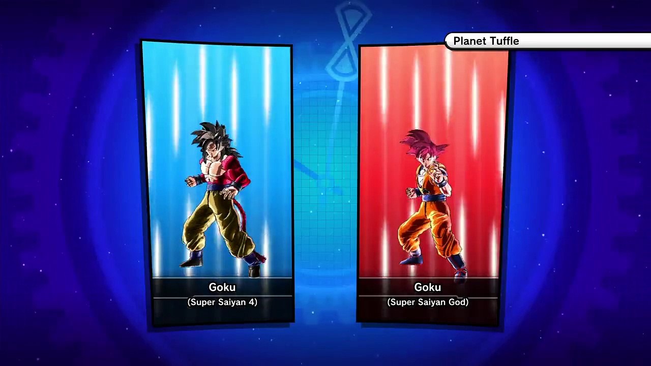 Goku SSJ4 vs Goku[SSG] DRAGON BALL XENOVERSE