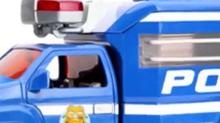 警方卡车玩具，卡通儿童