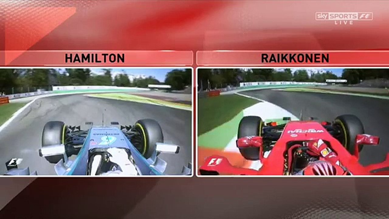 Hamilton vs Kimi 2015 Italian GP Qualifying
