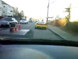 Acura NSX fast acceleration in traffic almost crash