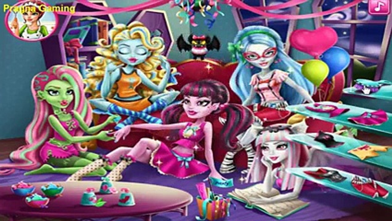 Monster Pyjama Party Online Game - Monster High Games