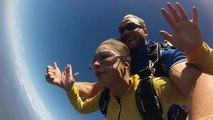 Girl Loses Shoe During Skydive, Shoe Hits Instructor in Face, Girl Catches Shoe in Mid Air