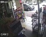 Restaurant Owner Punishes a Dog For Barking