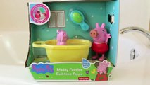 Peppa pig Play doh | Kinder surprise eggs Peppa Pig Muddy Puddles Bathtime