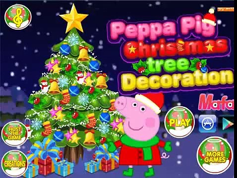 Peppa Pig Christmas. Свинка Пеппа украшает елку. Прохождение игры Свинка Пеппа.