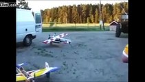 Swedes Speaking English And Flying Model Airplane