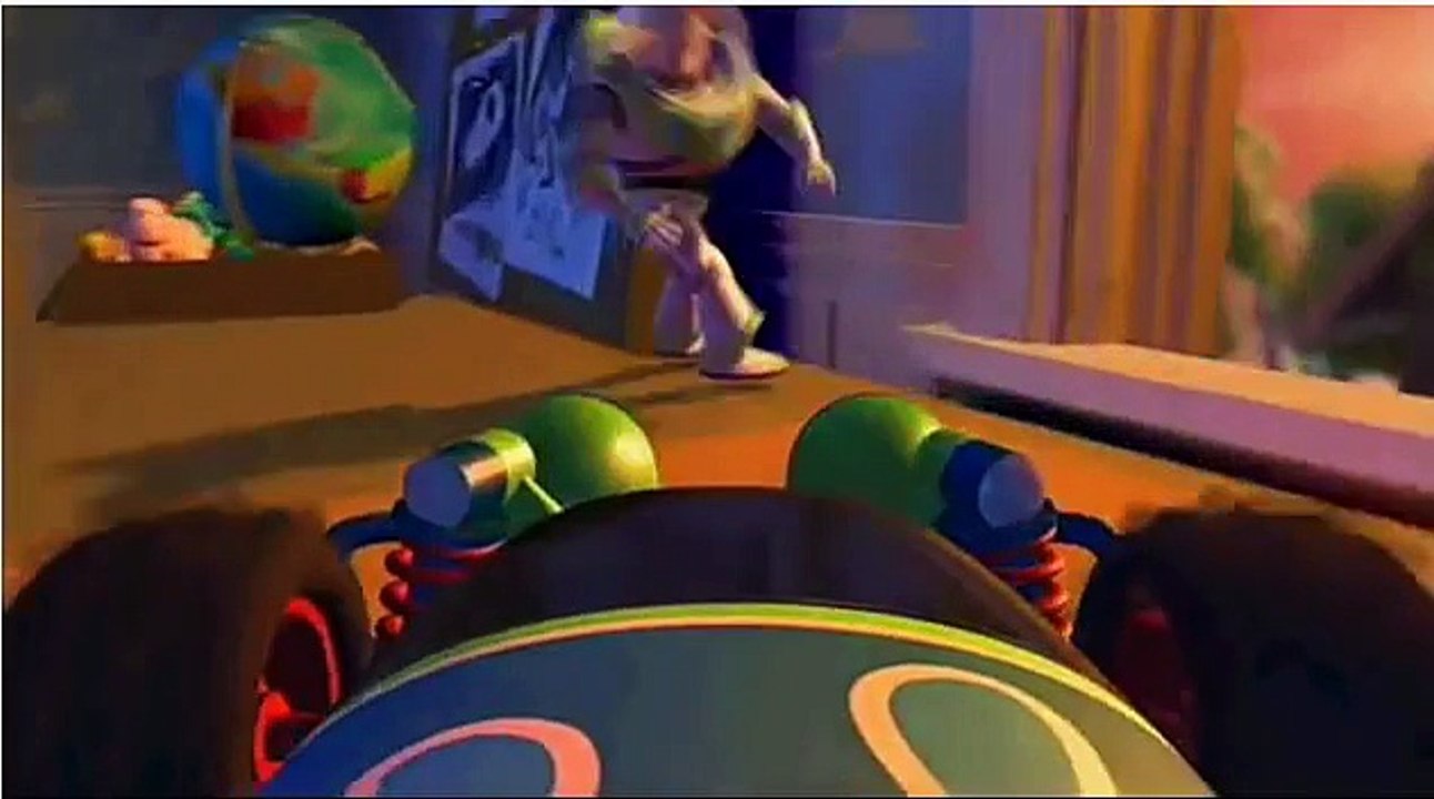 Toy Story-Buzz Lightyear falls out the window
