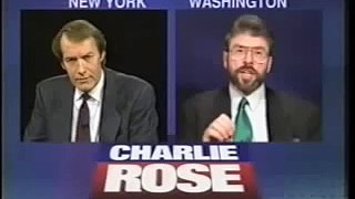 Gerry Adams on Charlie Rose (USA) - 1995 part 2
