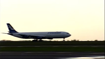 finnair airbus a 340-300 takeoff